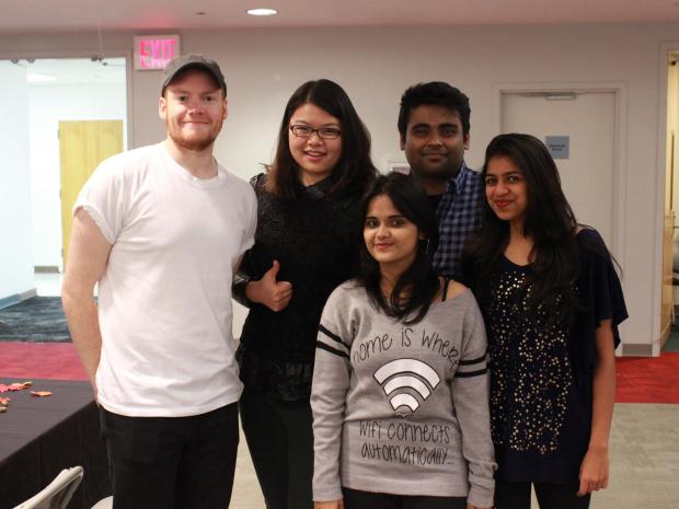 group of international student board members