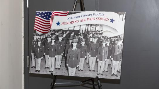 NYU Tandon Veterans Day Celebration poster