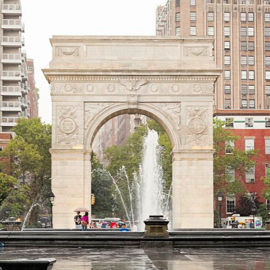 New York University Arch in Washington Square park