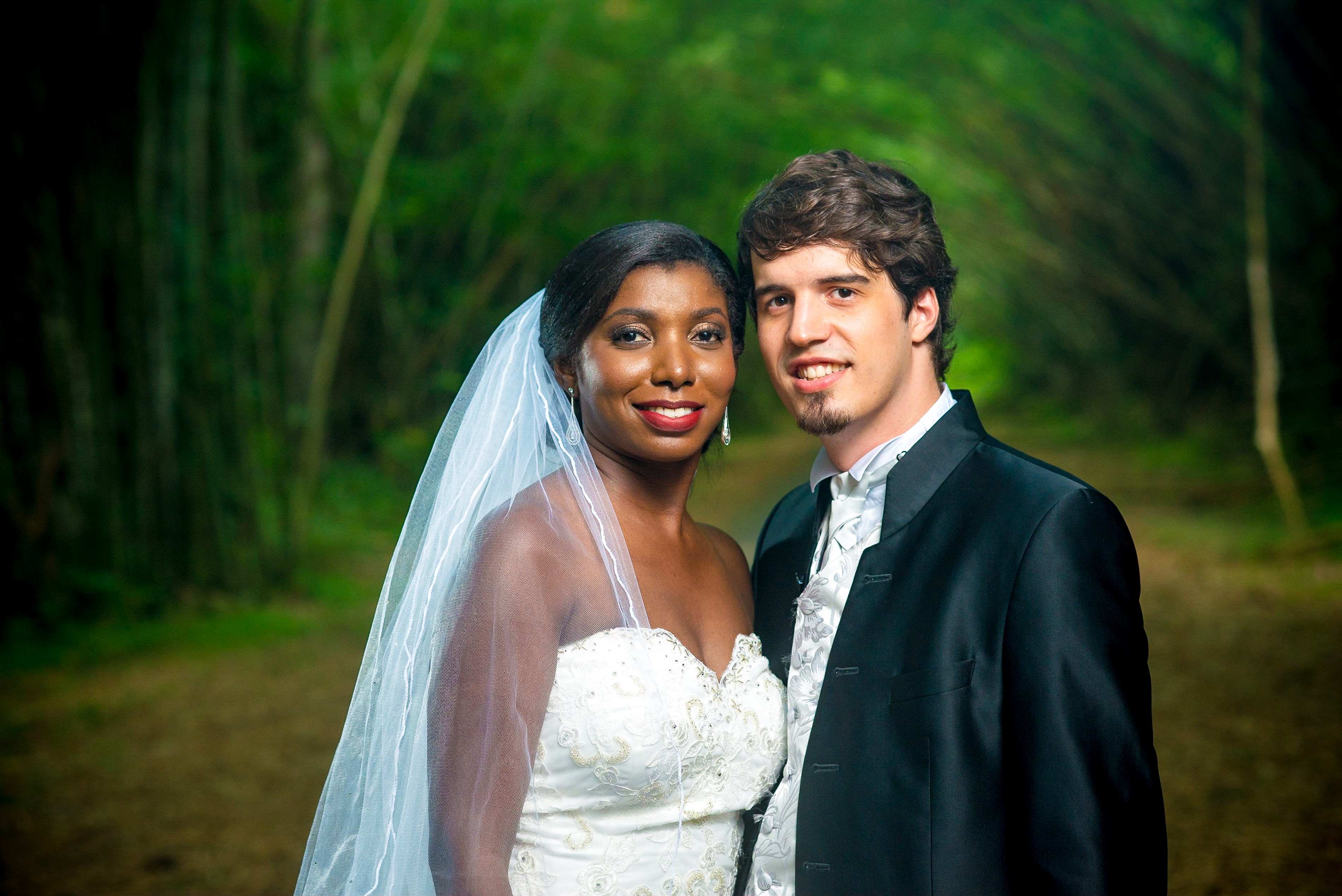 Nicolas Vansnick and Adalia Leander in wedding attire